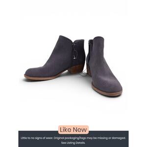 Kensie Gray Textured Ankle Booties - Size 8.5